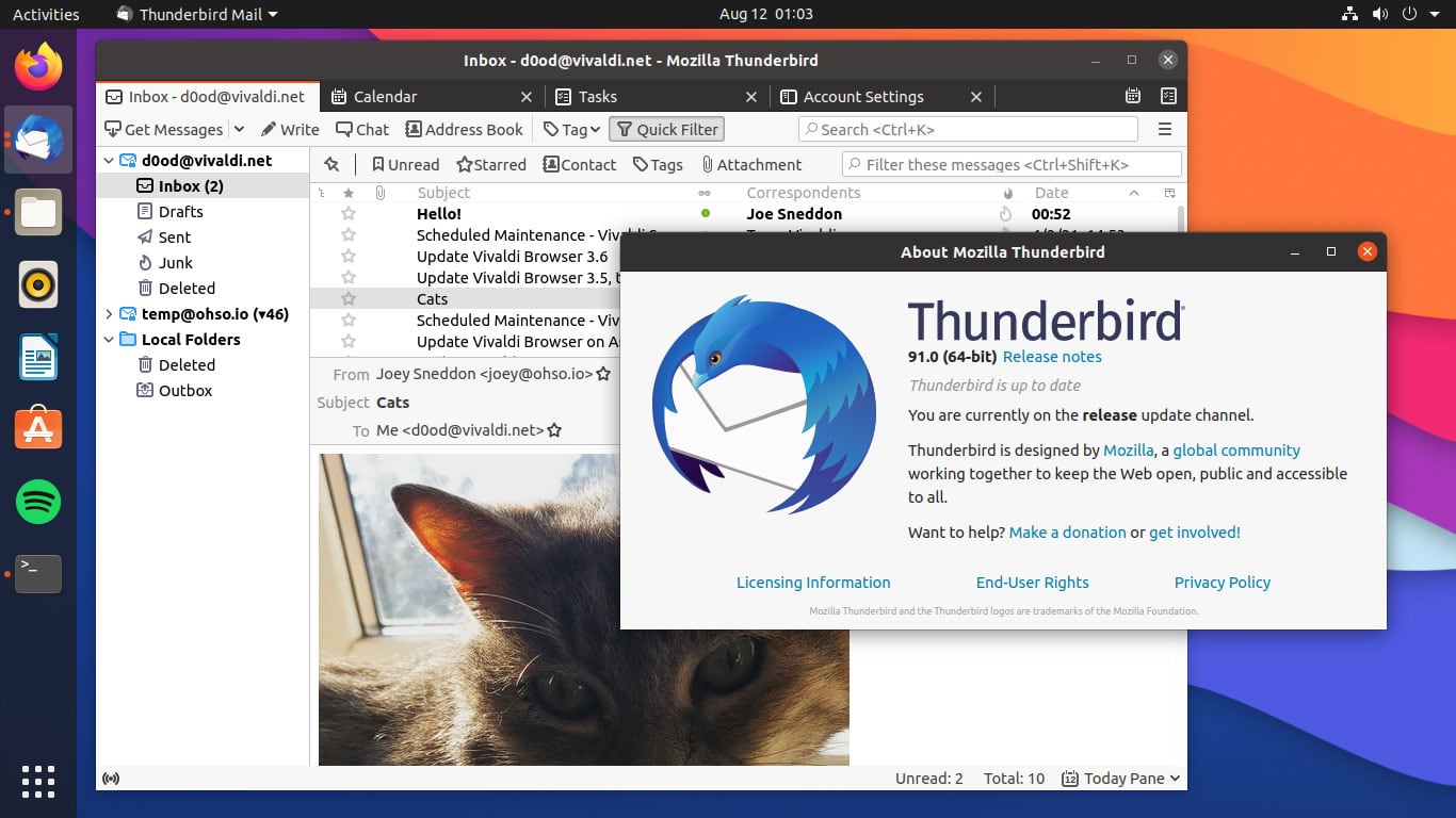 thunderbird mail client for mac